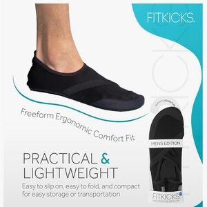 Fitkicks Men's Black Comfort Shoes